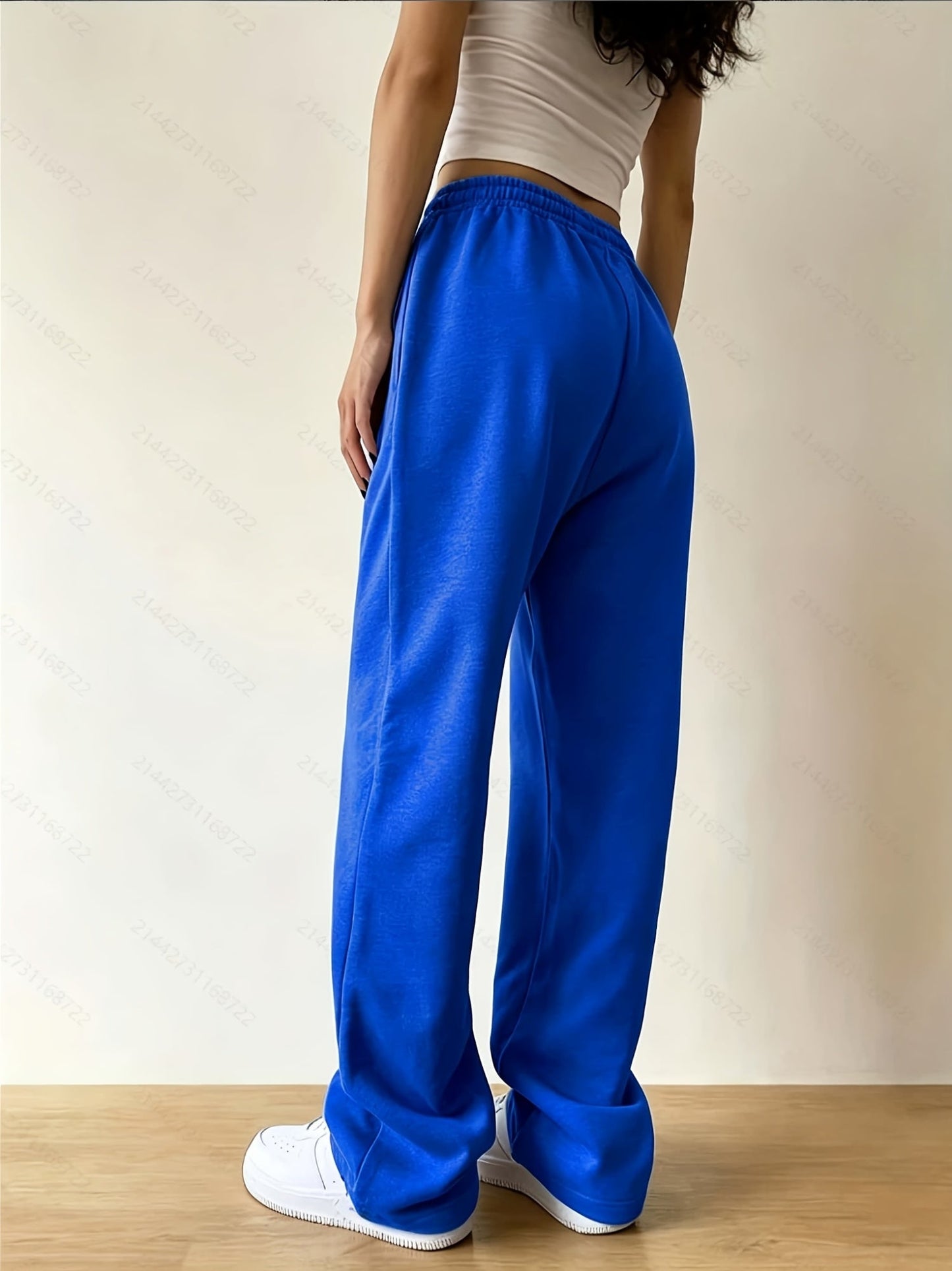 Effortless Wide Leg Sweatpants for Women with High Waist Relaxed Oversized Casual Style