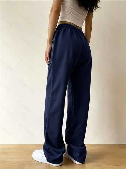 Effortless Wide Leg Sweatpants for Women with High Waist Relaxed Oversized Casual Style