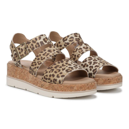 Comfortable Platform Sandals for Women with Adjustable Strap Cork Footbed Open Toe Style