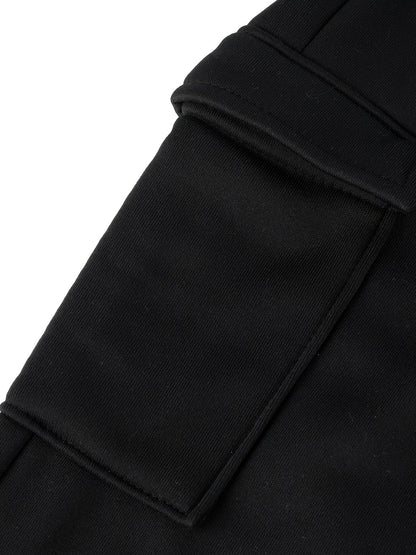 Effortless Wide Leg Cargo Pants for Women with High Waist Drawstring Relaxed Jogger Style