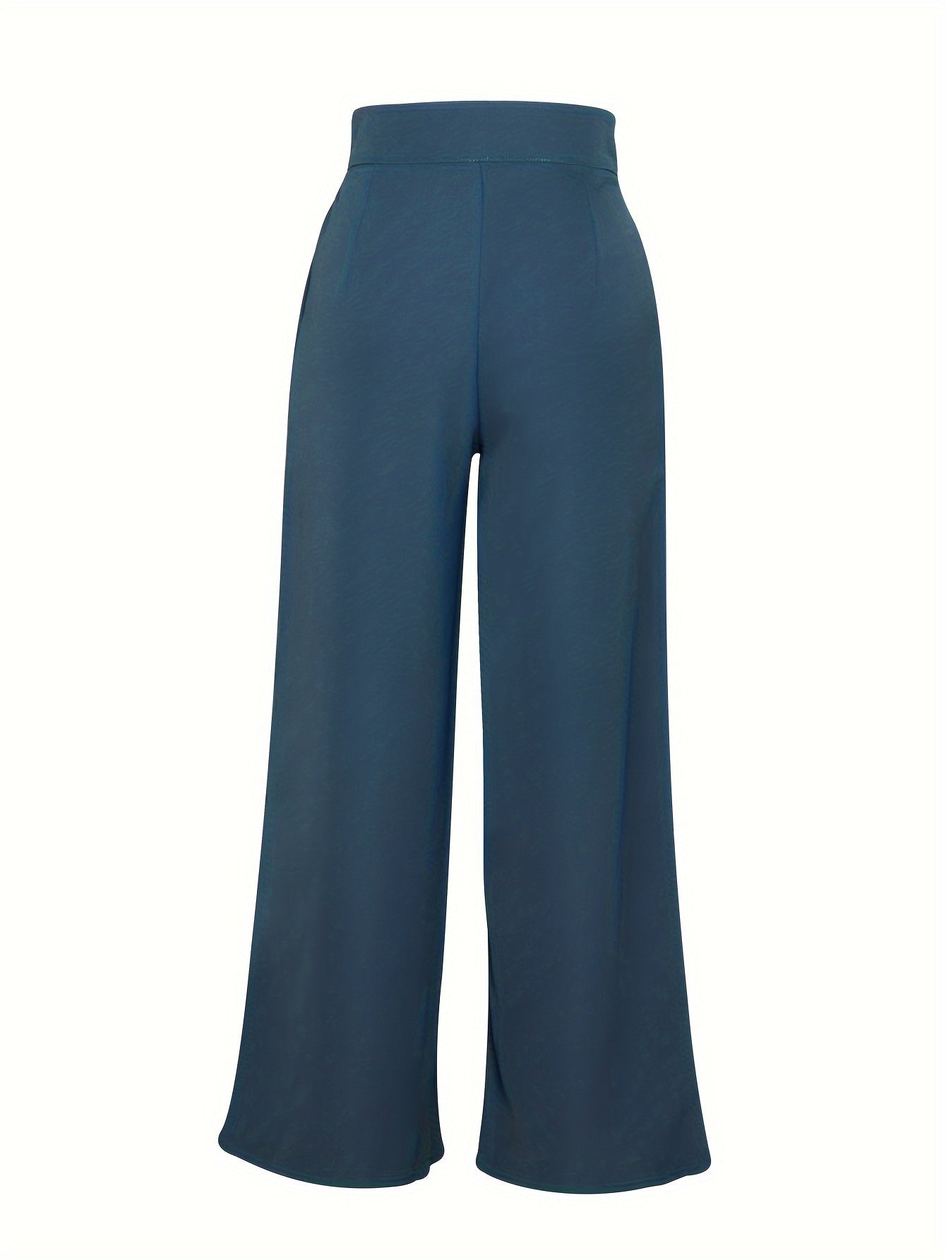 Effortless Khaki Wide Leg Pants for Women with High Waist Pleated Button Front Relaxed Style