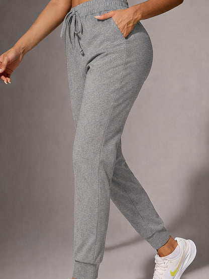 Effortless Jogger Pants for Women with High Waist Drawstring Tapered Ankle Relaxed Casual Style