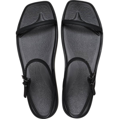 Comfortable Platform Sandals for Women with Toe Loop Ankle Buckle Cushioned Foam Slide Style