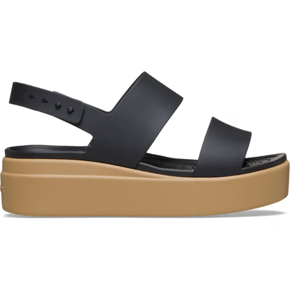 Comfortable Wedge Sandals for Women with Double Band Slingback Strap Cork Platform Style