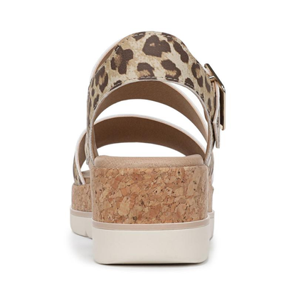 Comfortable Platform Sandals for Women with Adjustable Strap Cork Footbed Open Toe Style