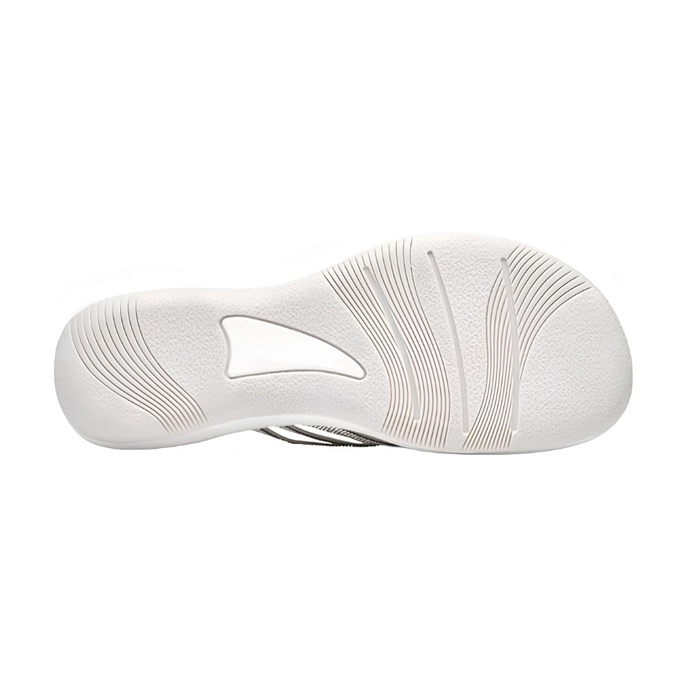 Comfortable Flip Flops for Women with Braided Toe Post Cushioned Wedge Sole Thong Style