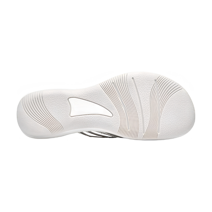 Comfortable Flip Flops for Women with Braided Toe Post Cushioned Wedge Sole Thong Style