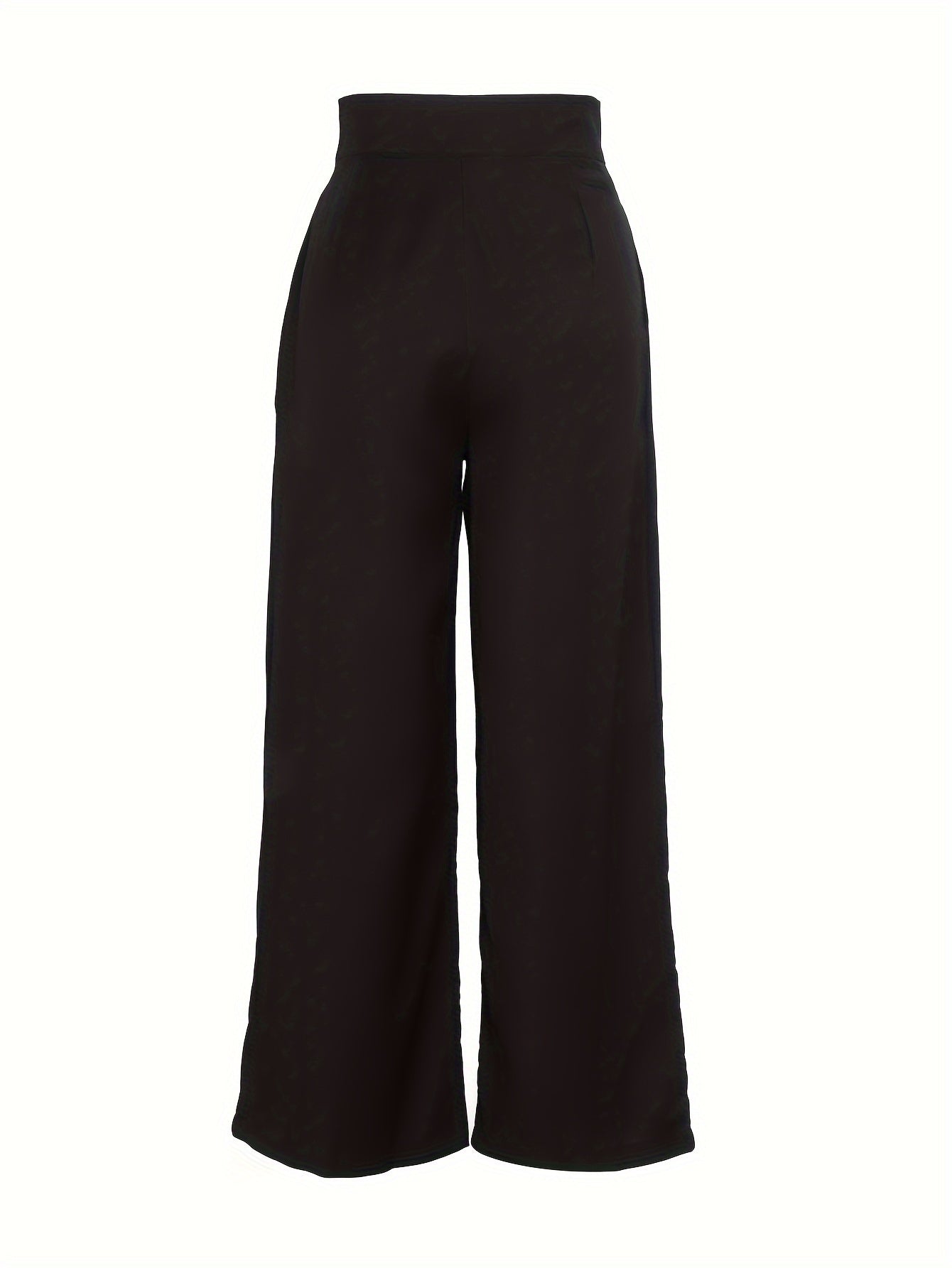 Effortless Khaki Wide Leg Pants for Women with High Waist Pleated Button Front Relaxed Style