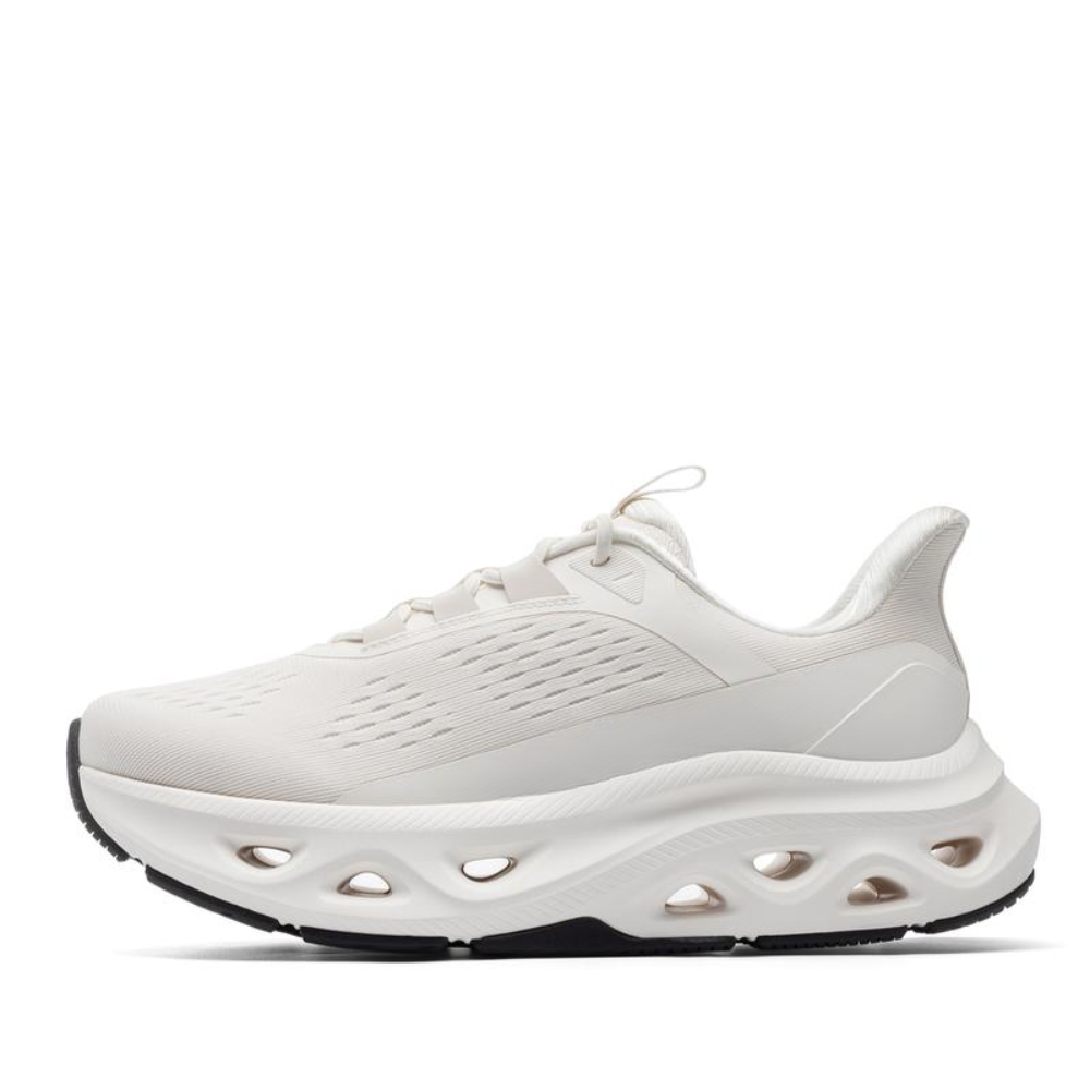 Comfortable Running Shoes for Women with Cushioned Cloud Sole Lace Up Breathable Knit Style