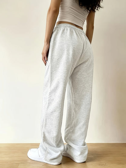 Effortless Wide Leg Sweatpants for Women with High Waist Relaxed Oversized Casual Style