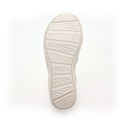 Comfortable Sandals for Women with Woven Crossover Strap Elastic Slingback Low Wedge Style