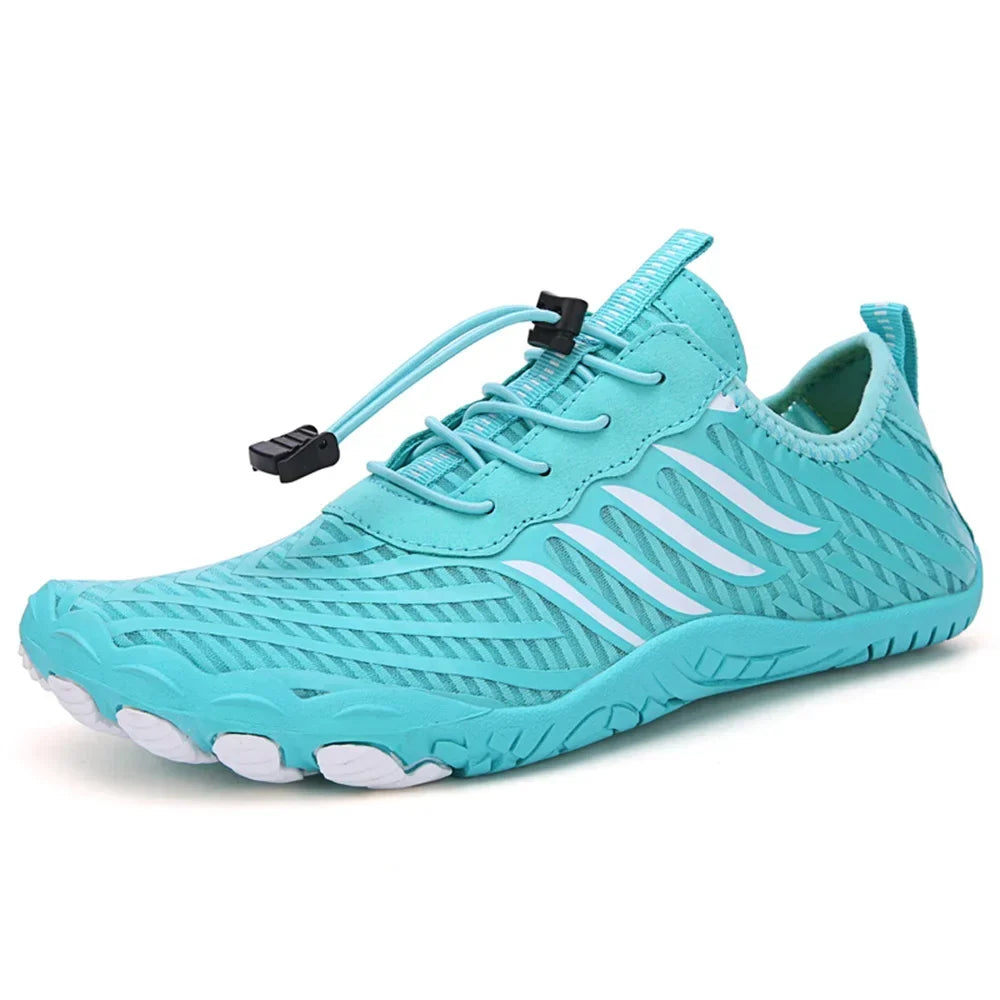 Effortless Quick Dry Water Shoes for Women with Toggle Lace Barefoot Sole Sport Style