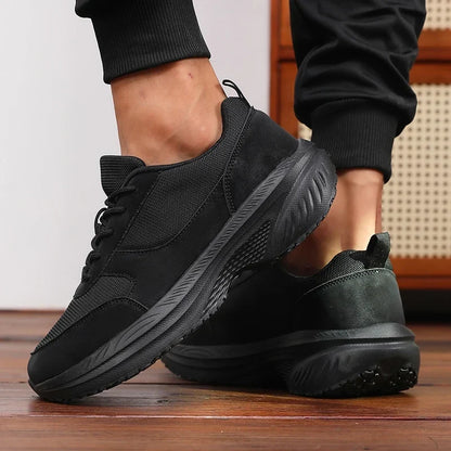 Comfortable Mesh Chunky Sneaker for Women with Lace Up Thick Sole Athletic Casual Style