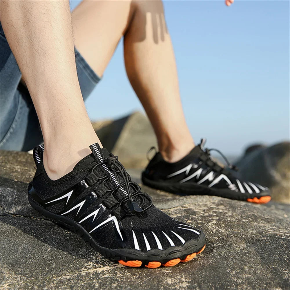 Effortless Quick Dry Water Shoes for Women with Toggle Lace Barefoot Sole Sport Style