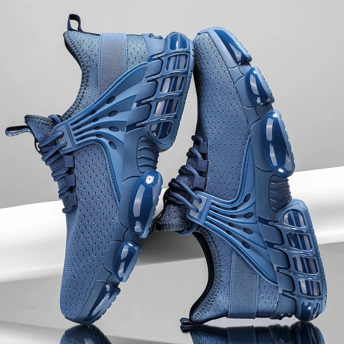 Stylish Mesh Fashion Sneaker for Women with Lace Up Chunky Sole Breathable Casual Style