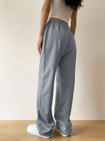 Effortless Wide Leg Sweatpants for Women with High Waist Relaxed Oversized Casual Style