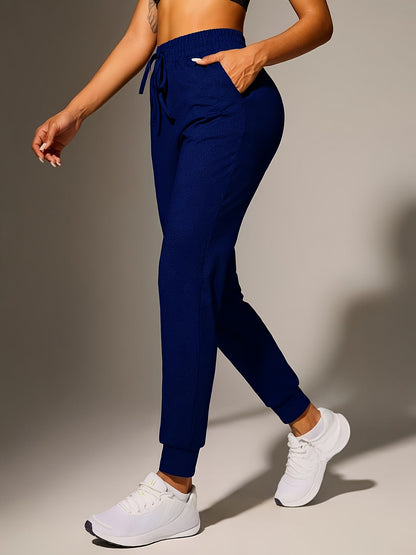 Effortless Jogger Pants for Women with High Waist Drawstring Tapered Ankle Relaxed Casual Style