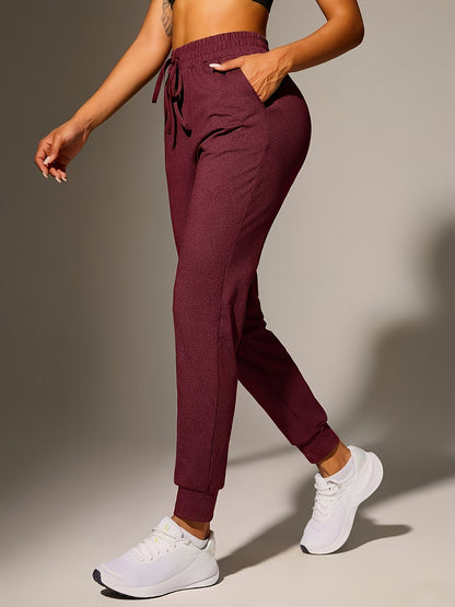 Effortless Jogger Pants for Women with High Waist Drawstring Tapered Ankle Relaxed Casual Style