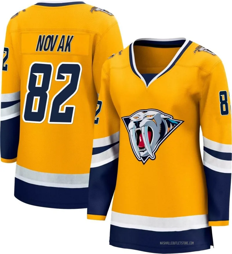 Tommy Novak Nashville Predators Adidas Authentic Home Jersey (Gold)